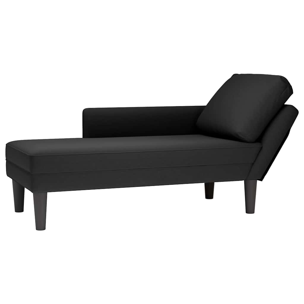 Chaise Longue Met Kussen En Rechterarmleuning Fluweel