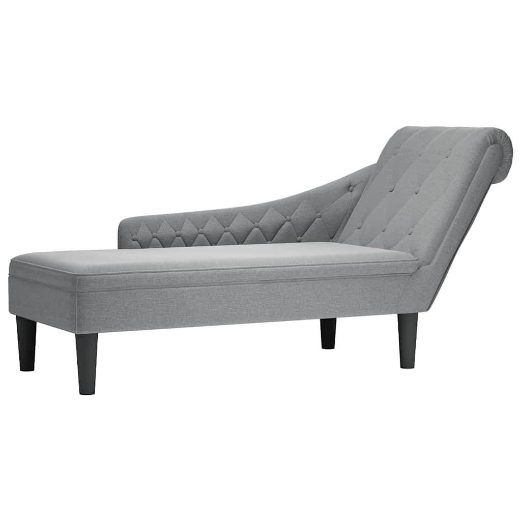 Chaise Longue Met Kussen En Rechterarmleuning Stof
