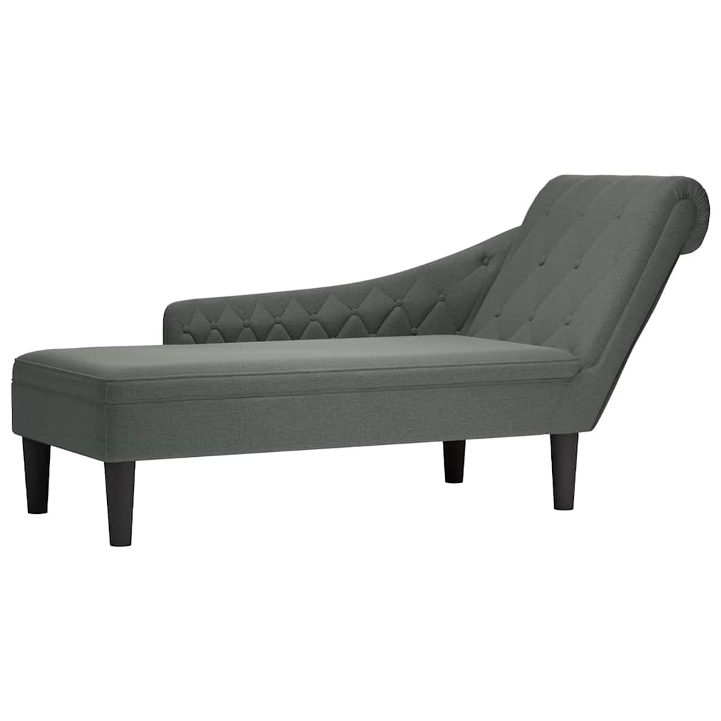 Chaise Longue Met Kussen En Rechterarmleuning Stof