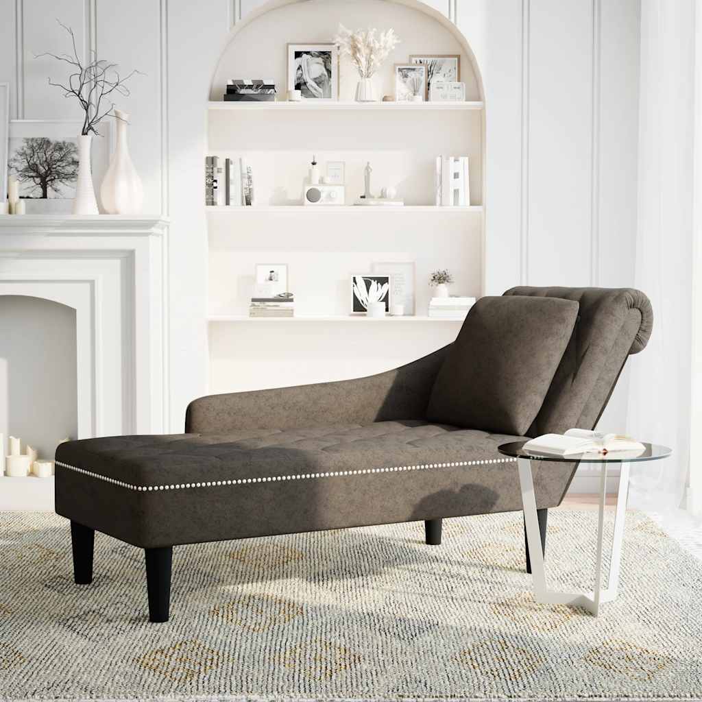 Chaise Longue Kussen En Rechterarmleuning Kunstleer