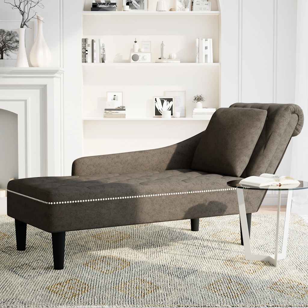 Chaise Longue Kussen En Rechterarmleuning Kunstleer