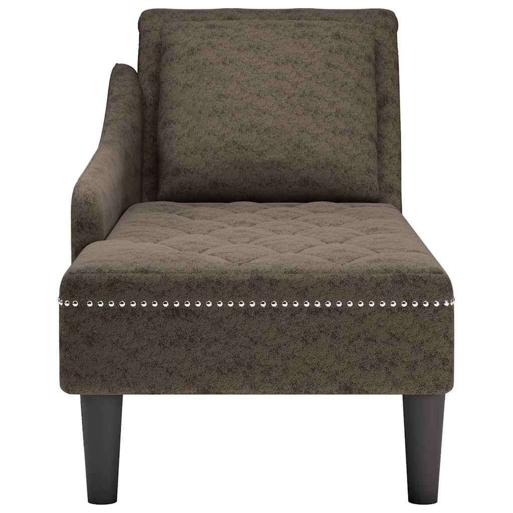 Chaise Longue Kussen En Rechterarmleuning Kunstleer