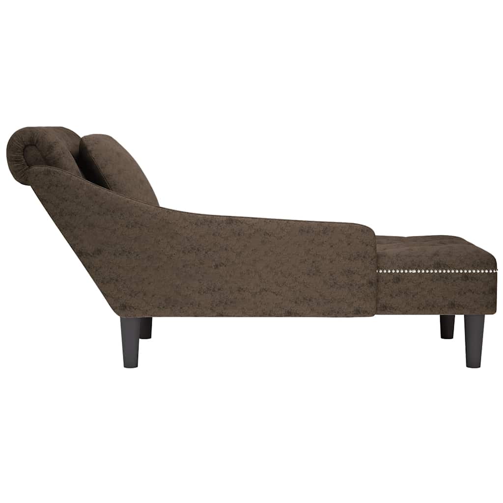 Chaise Longue Kussen En Rechterarmleuning Kunstleer