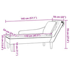 Chaise Longue Kussen En Rechterarmleuning Kunstleer