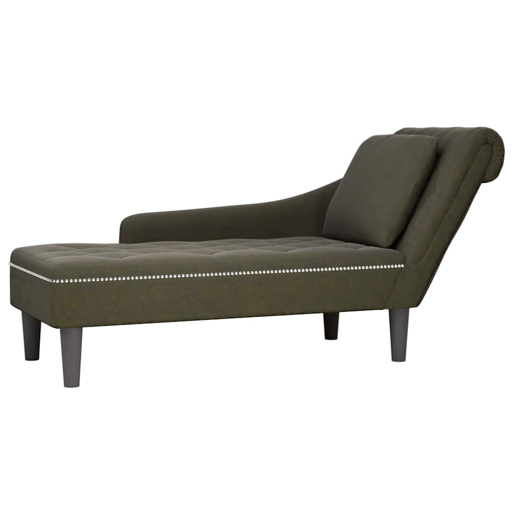 Chaise Longue Kussen En Rechterarmleuning Kunstleer