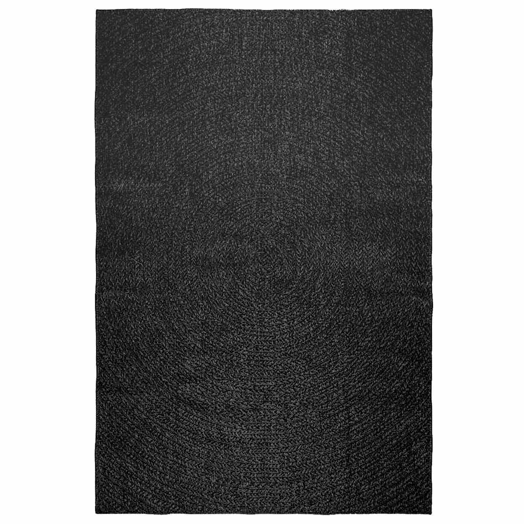 Vloerkleed Zizur Binnen En Buiten 160X230Cm Jute Look Antraciet