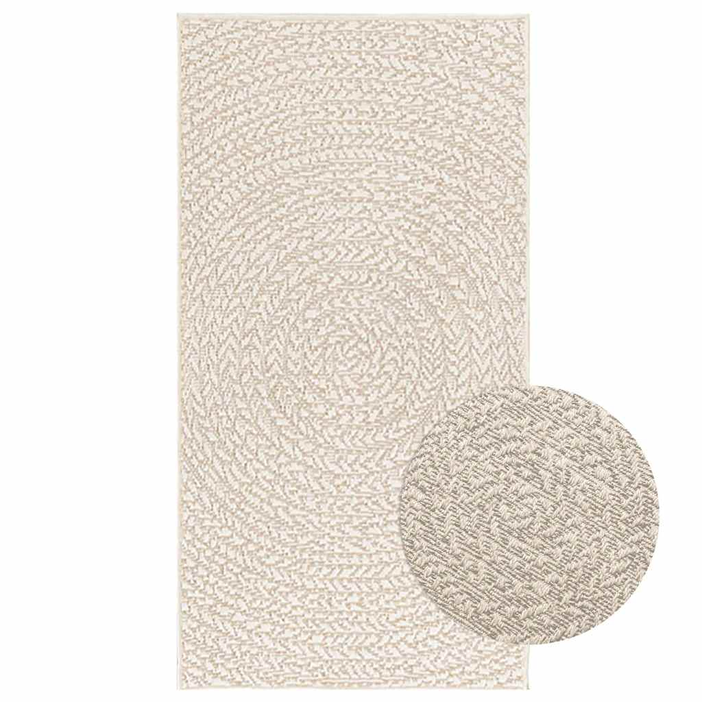 Vloerkleed Zizur Room Binnen En Buiten Jute Look Crème