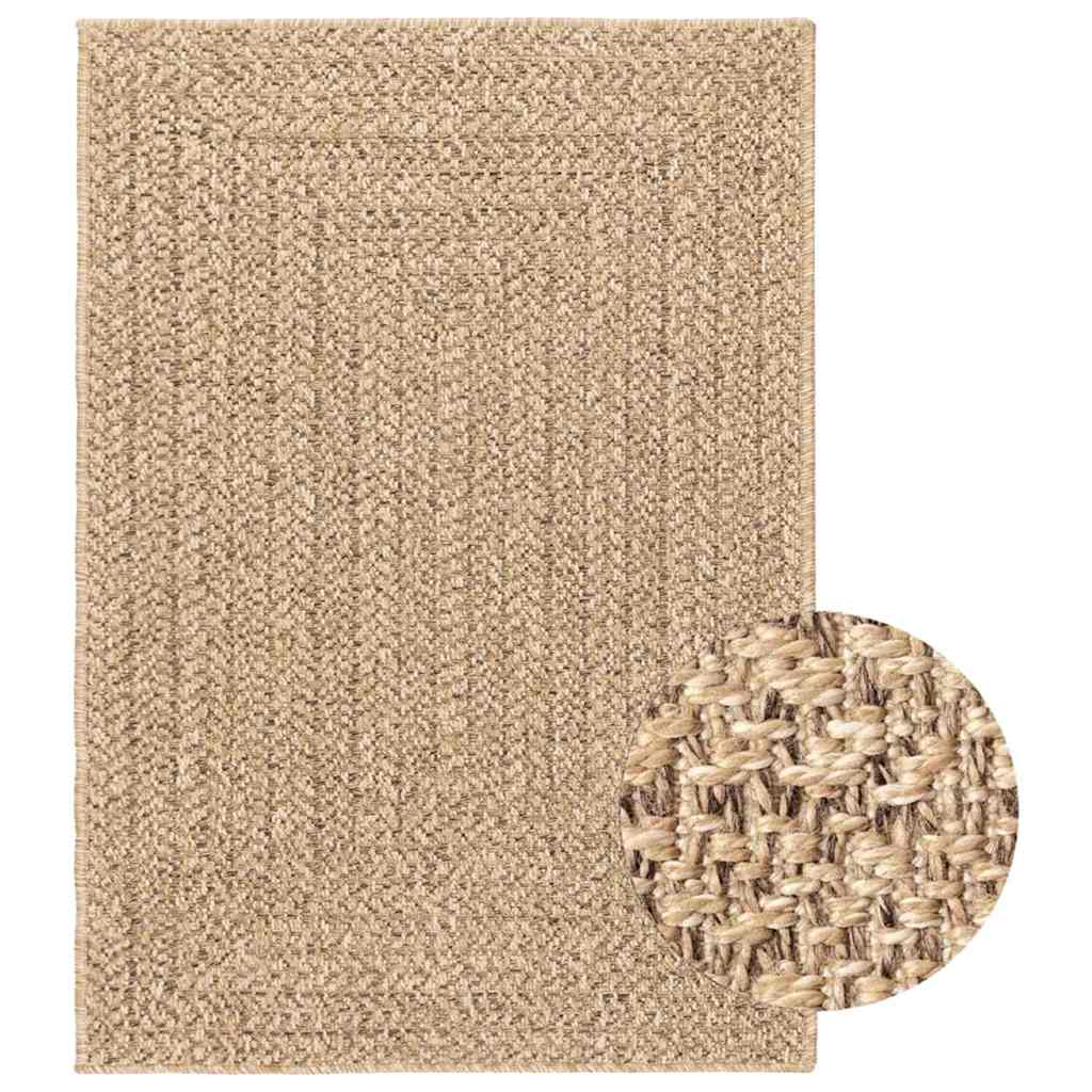 Vloerkleed Zizur Binnen En Buiten Jute Look Beige