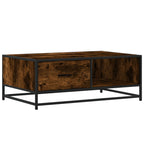 Salontafel 90X57X35 Cm Bewerkt Hout En Metaal