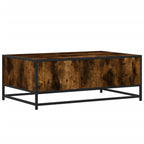 Salontafel 90X57X35 Cm Bewerkt Hout En Metaal