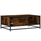 Salontafel 90X57X35 Cm Bewerkt Hout En Metaal