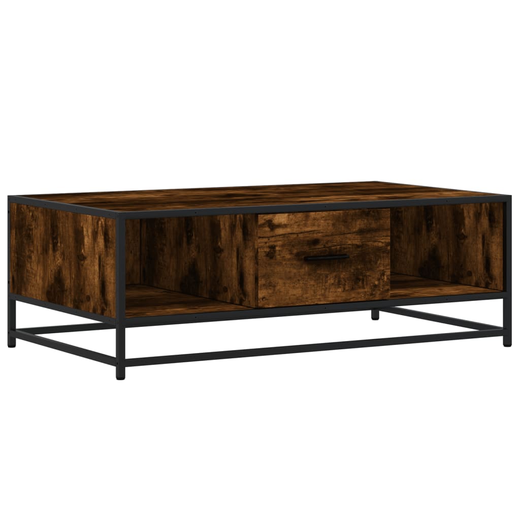 Salontafel 100X57X35 Cm Bewerkt Hout En Metaal