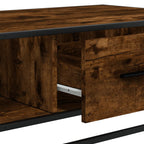Salontafel 100X57X35 Cm Bewerkt Hout En Metaal