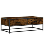 Salontafel 100X50X35 Cm Bewerkt Hout En Metaal