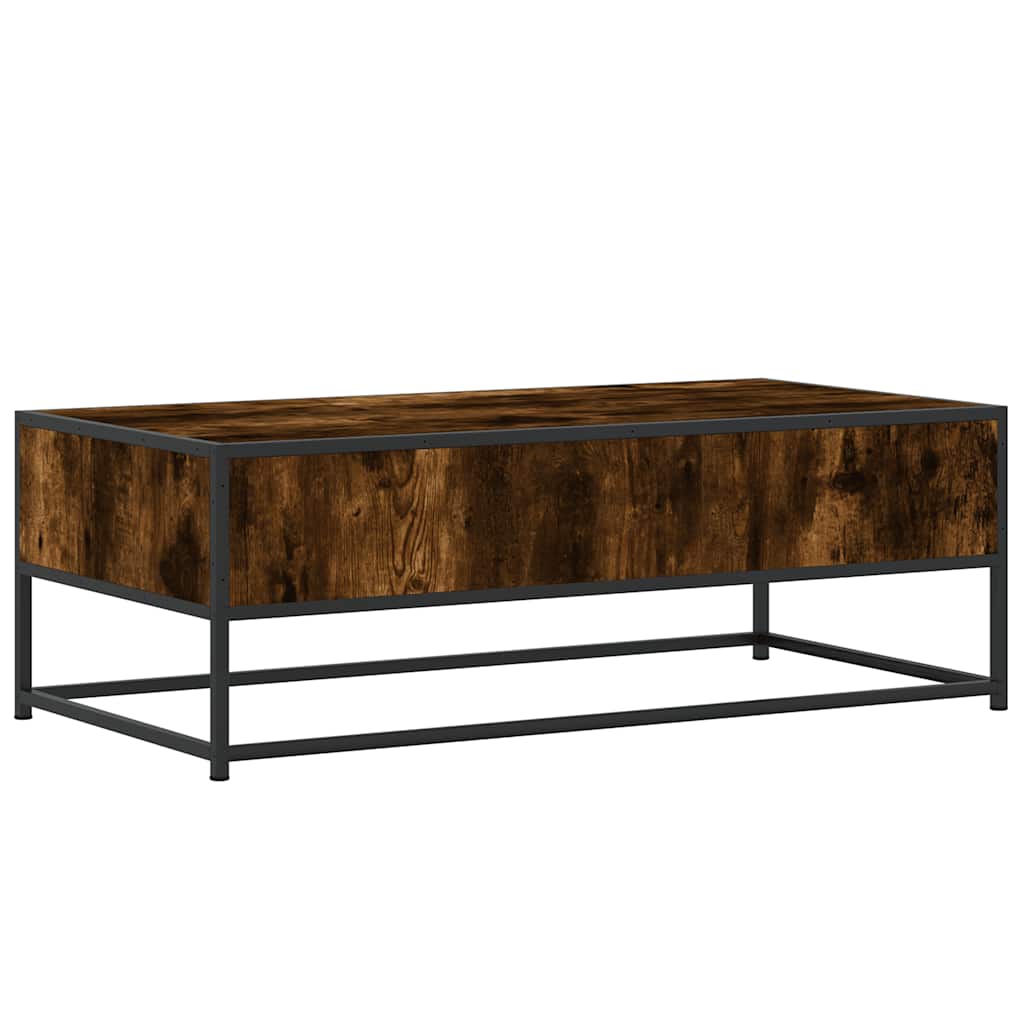 Salontafel 100X50X35 Cm Bewerkt Hout En Metaal