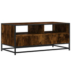 Salontafel 100X50X45 Cm Bewerkt Hout En Metaal