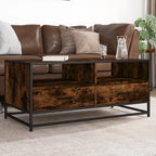 Salontafel 100X50X45 Cm Bewerkt Hout En Metaal