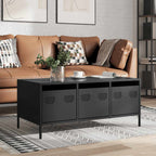 Salontafel 101,5X50X43,5 Cm Koudgewalst Staal Kleurig