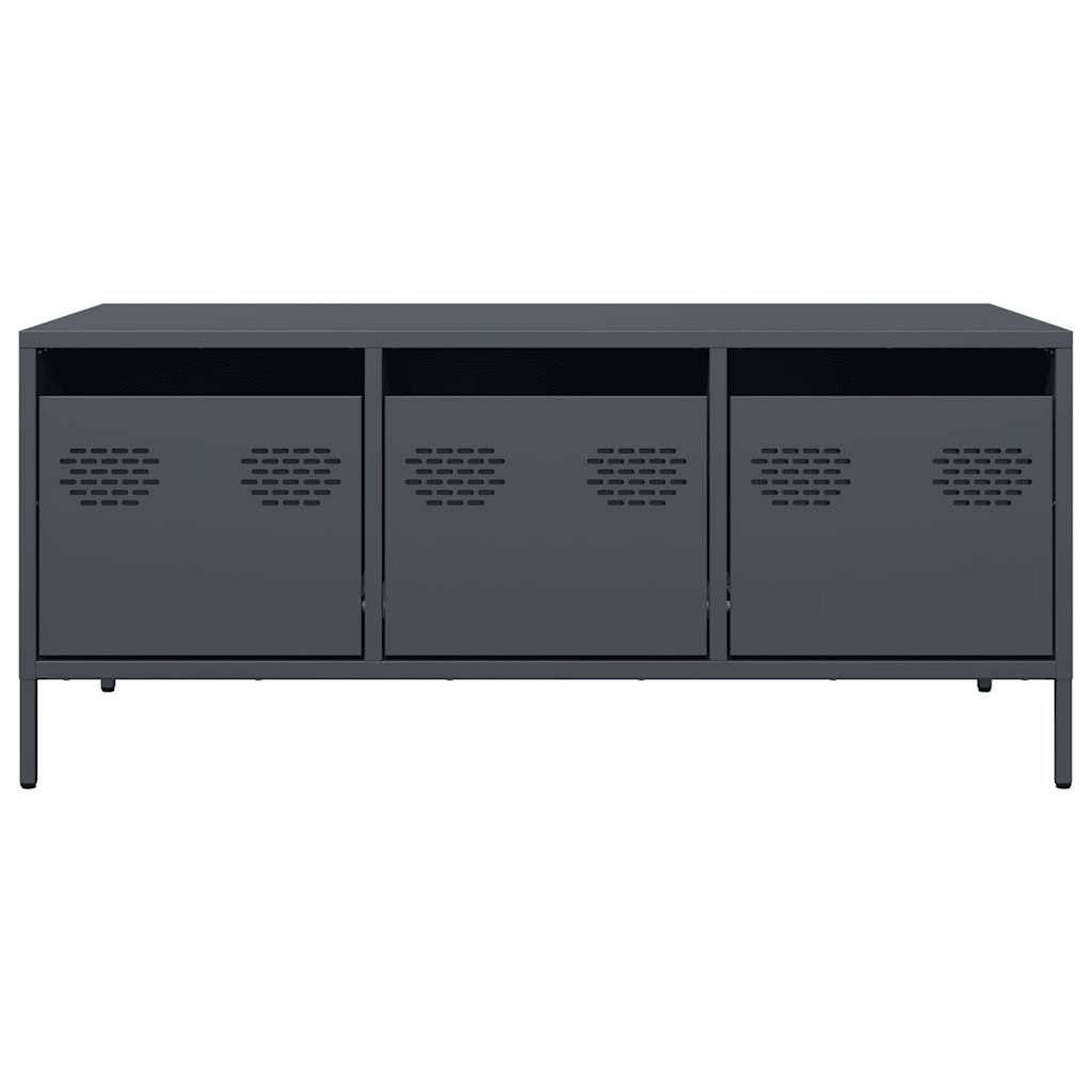 Salontafel 101,5X50X43,5 Cm Koudgewalst Staal Kleurig