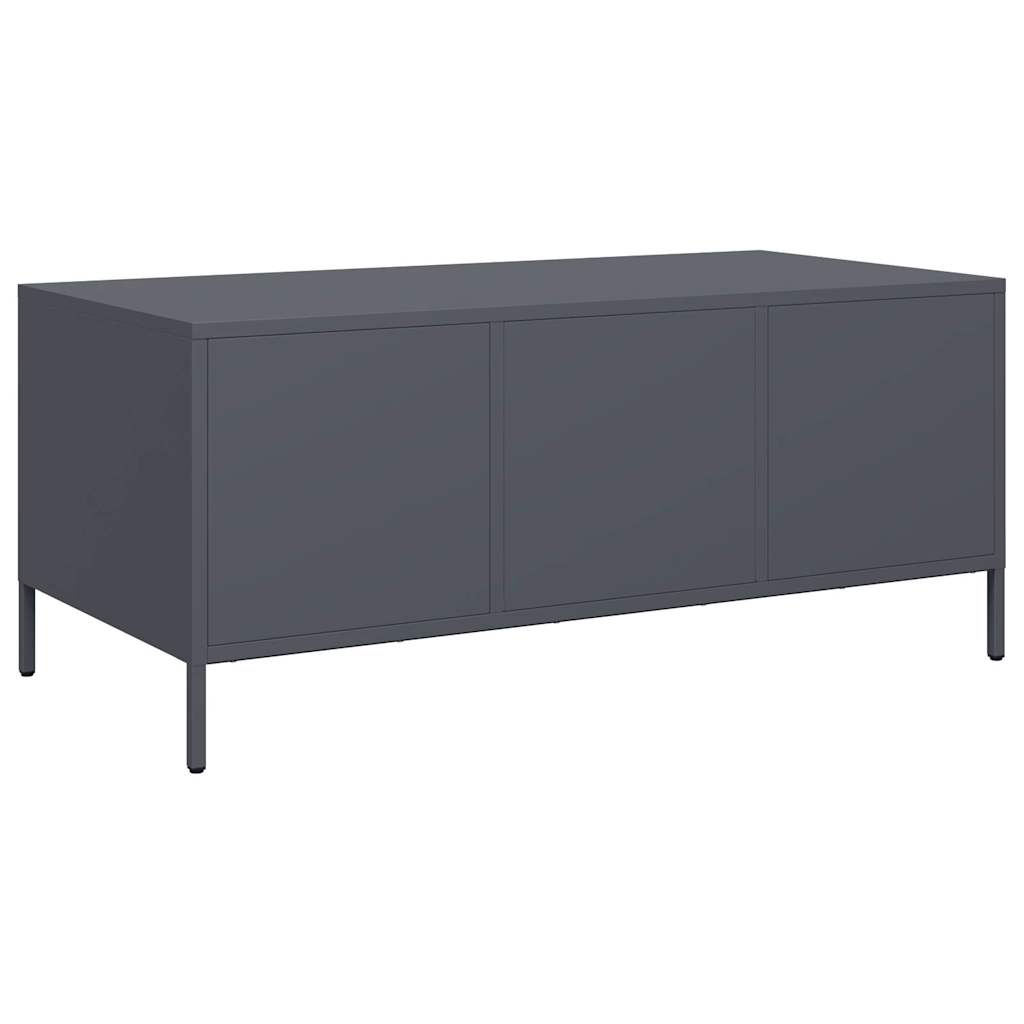 Salontafel 101,5X50X43,5 Cm Koudgewalst Staal Kleurig