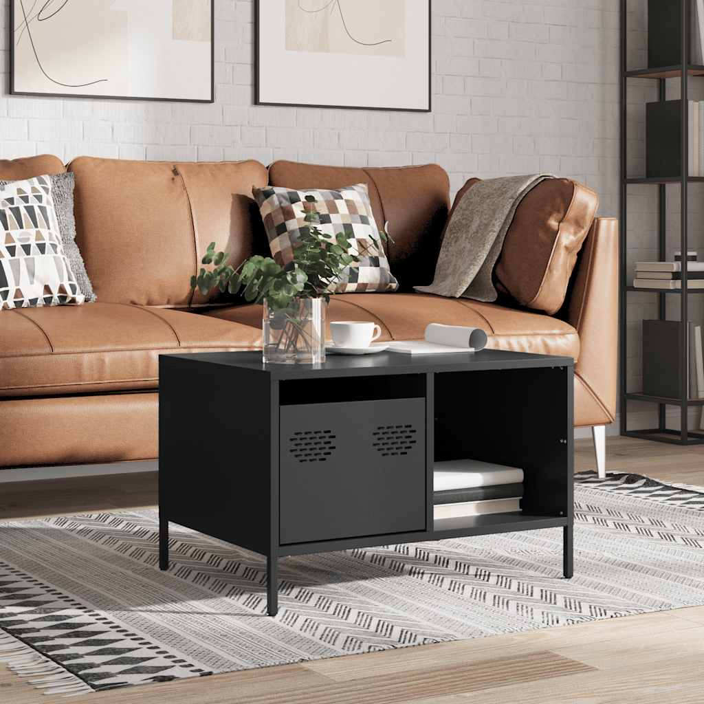Salontafel 68,5X50X43,5 Cm Koudgewalst Staal