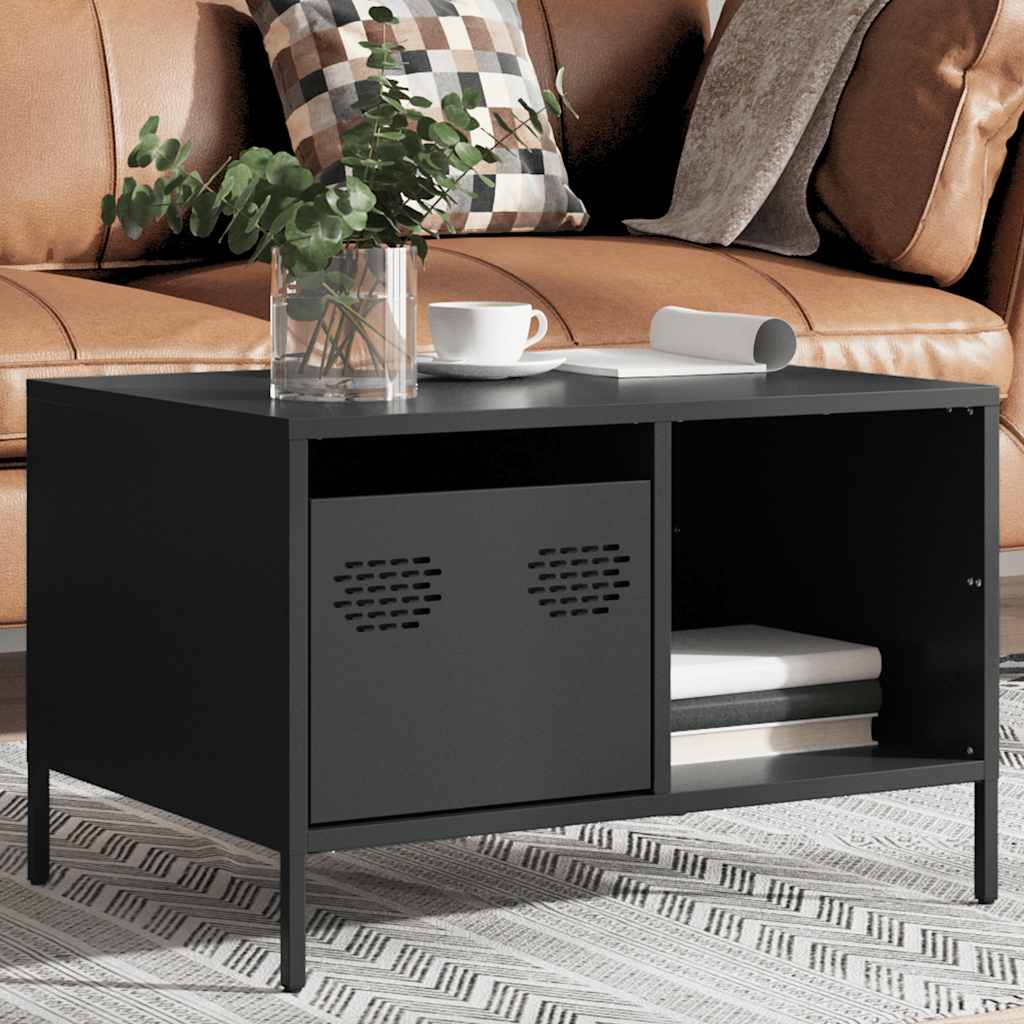 Salontafel 68,5X50X43,5 Cm Koudgewalst Staal