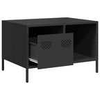 Salontafel 68,5X50X43,5 Cm Koudgewalst Staal