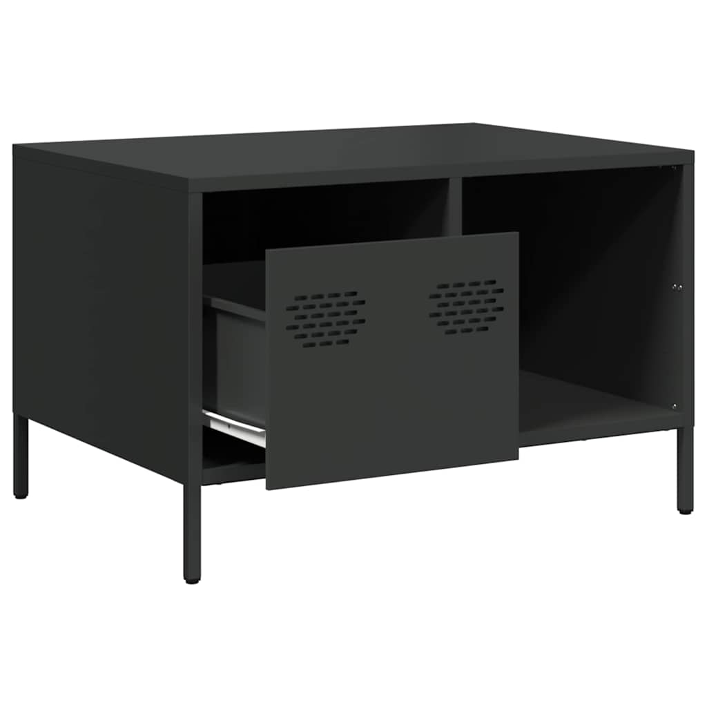 Salontafel 68,5X50X43,5 Cm Koudgewalst Staal