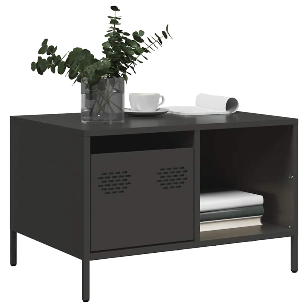 Salontafel 68,5X50X43,5 Cm Koudgewalst Staal