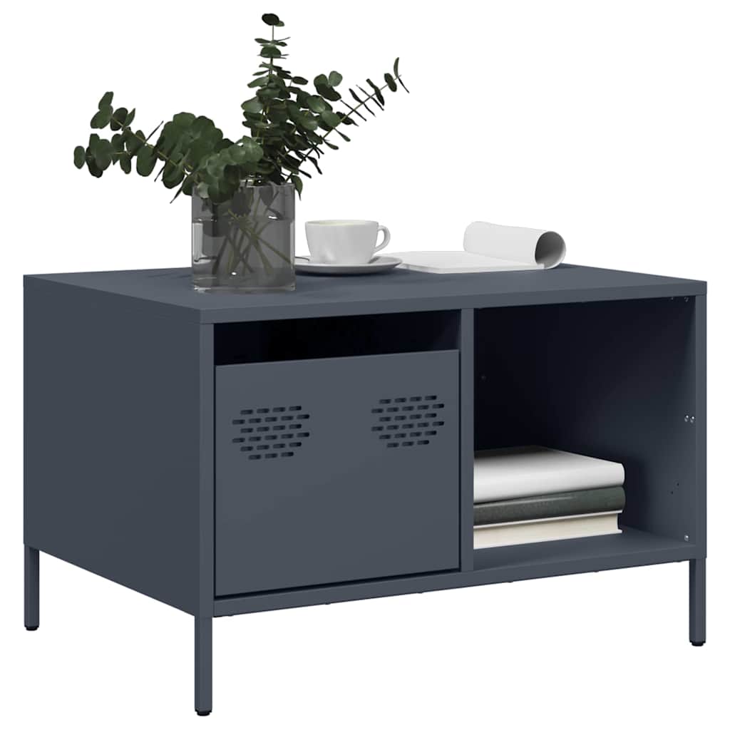 Salontafel 68,5X50X43,5 Cm Koudgewalst Staal