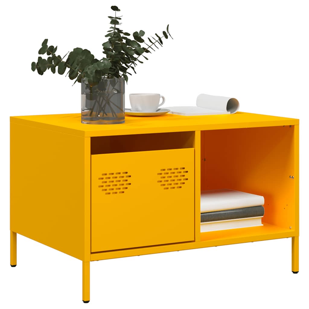 Salontafel 68,5X50X43,5 Cm Koudgewalst Staal