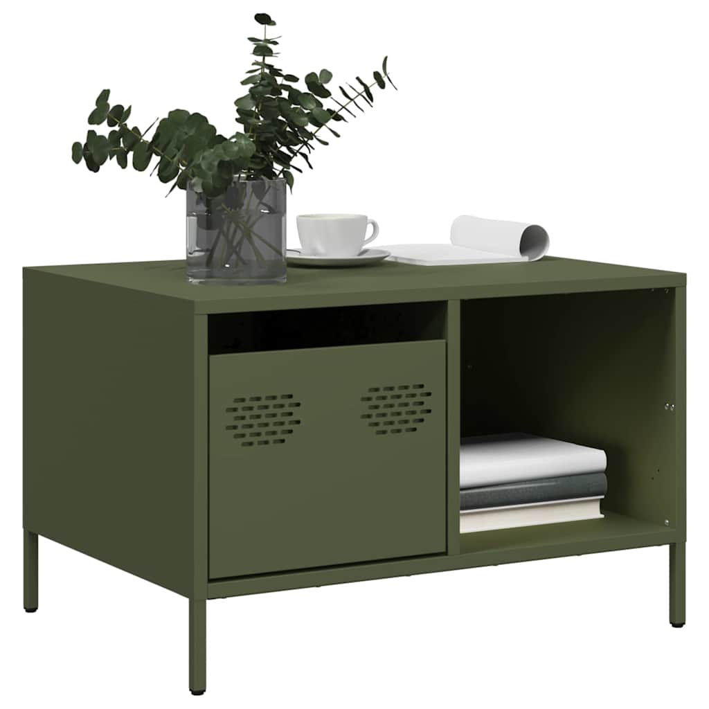 Salontafel 68,5X50X43,5 Cm Koudgewalst Staal