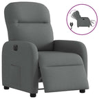 Massagestoel Stof Donkergrijs