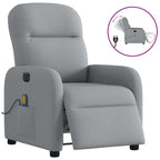 Massagestoel Stof Lichtgrijs