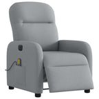 Massagestoel Stof Lichtgrijs