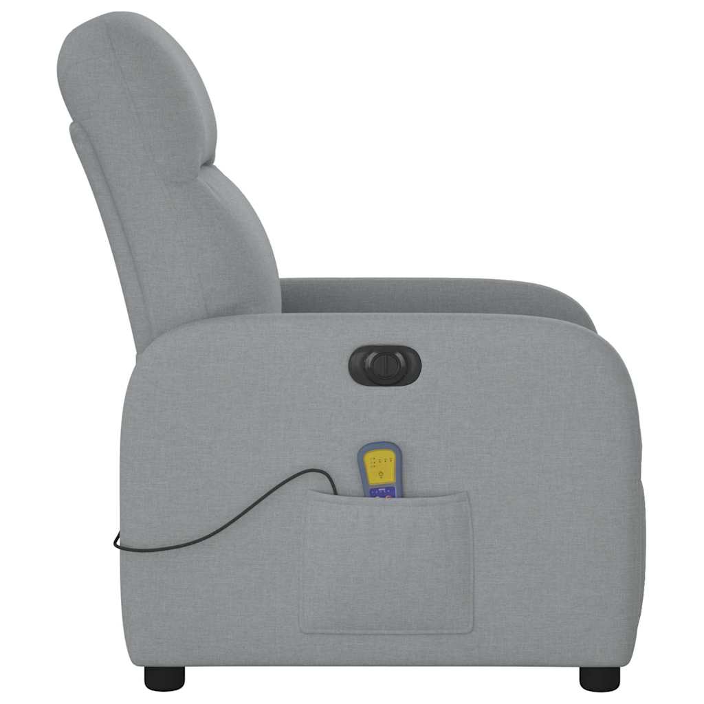 Massagestoel Stof Lichtgrijs