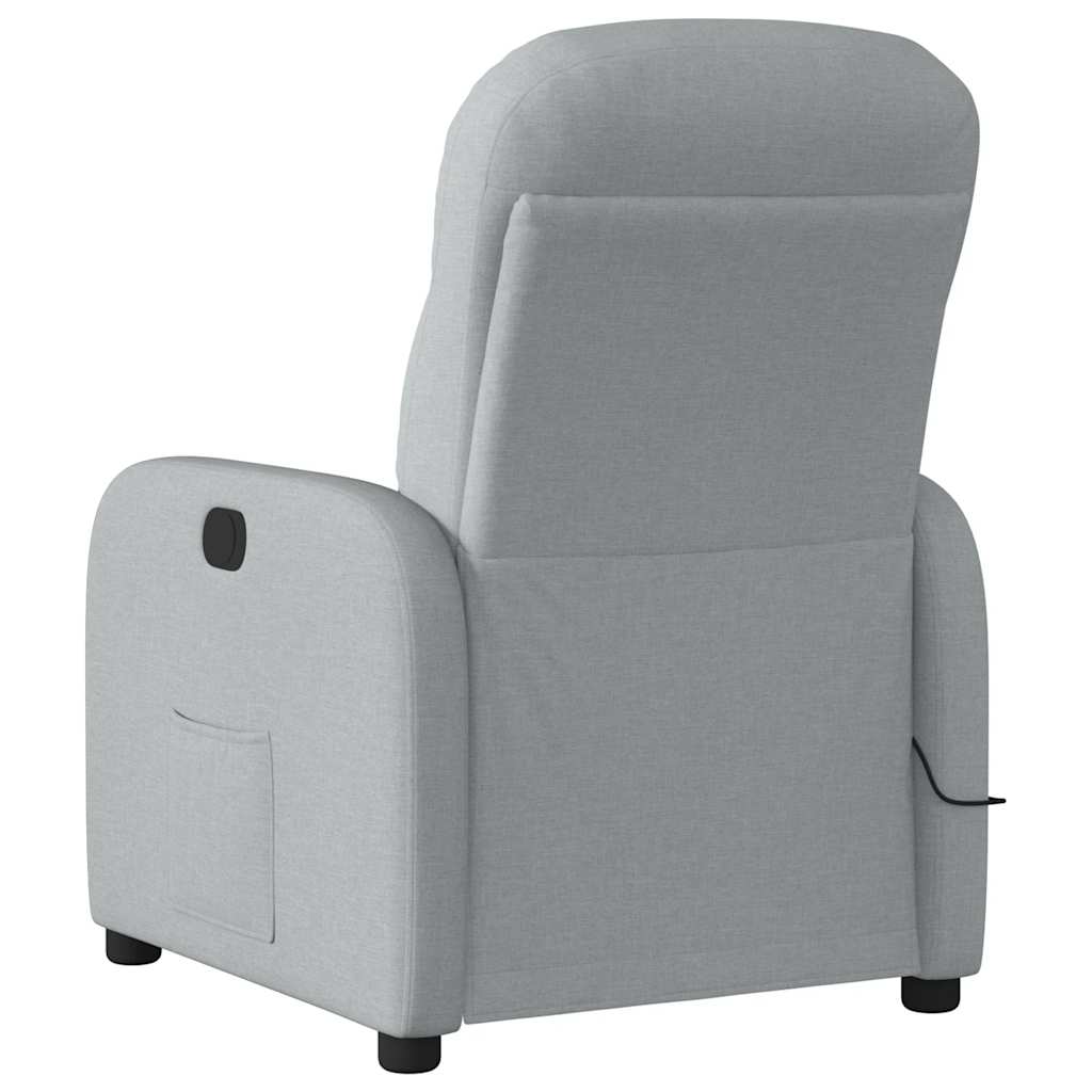 Massagestoel Stof Lichtgrijs