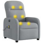 Massagestoel Stof Lichtgrijs