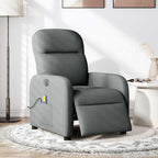Massagestoel Stof Donkergrijs