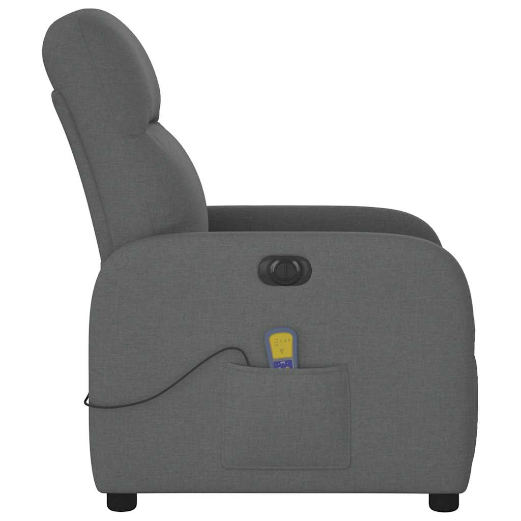 Massagestoel Stof Donkergrijs