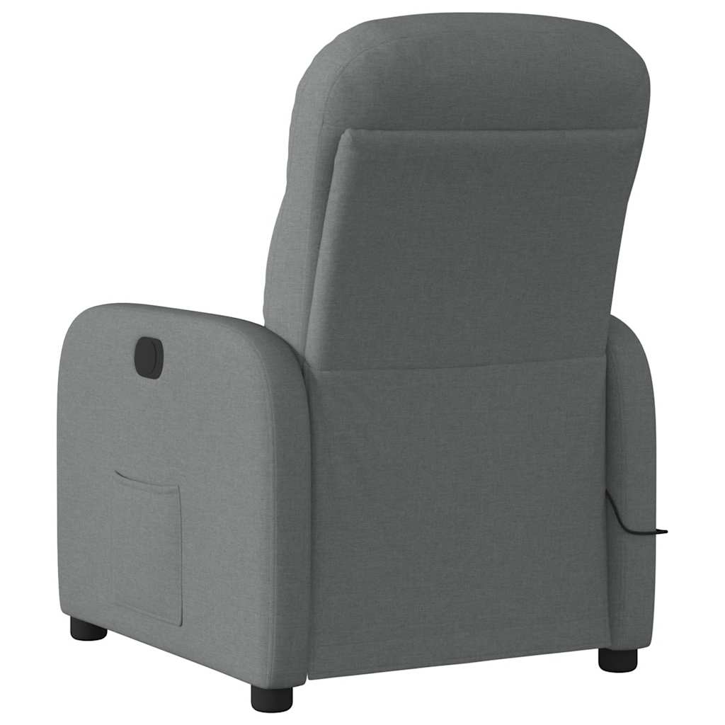 Massagestoel Stof Donkergrijs