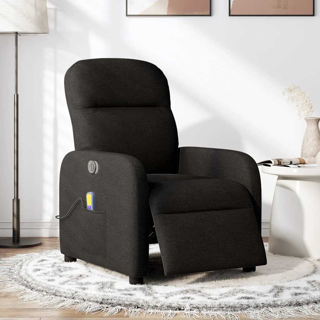 Massagestoel Stof Zwart