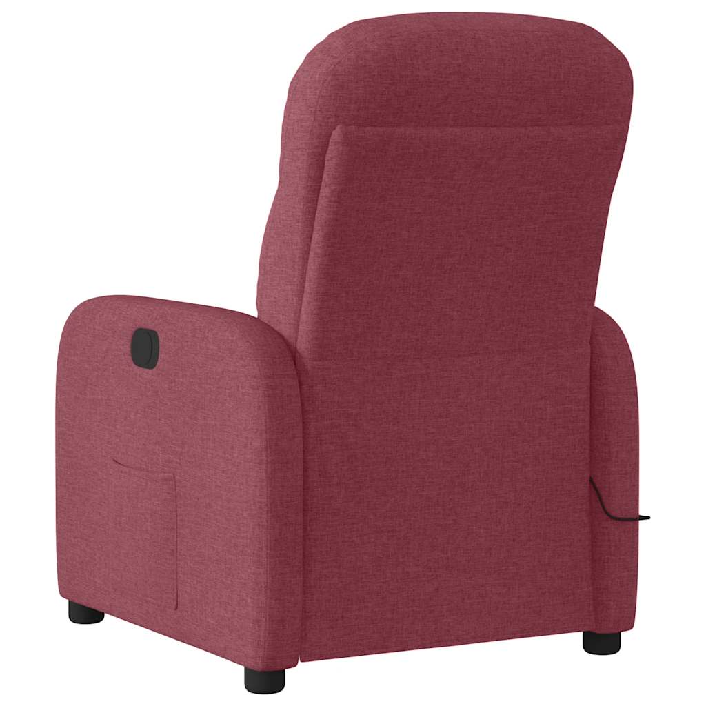 Massagestoel Stof Wijnrood