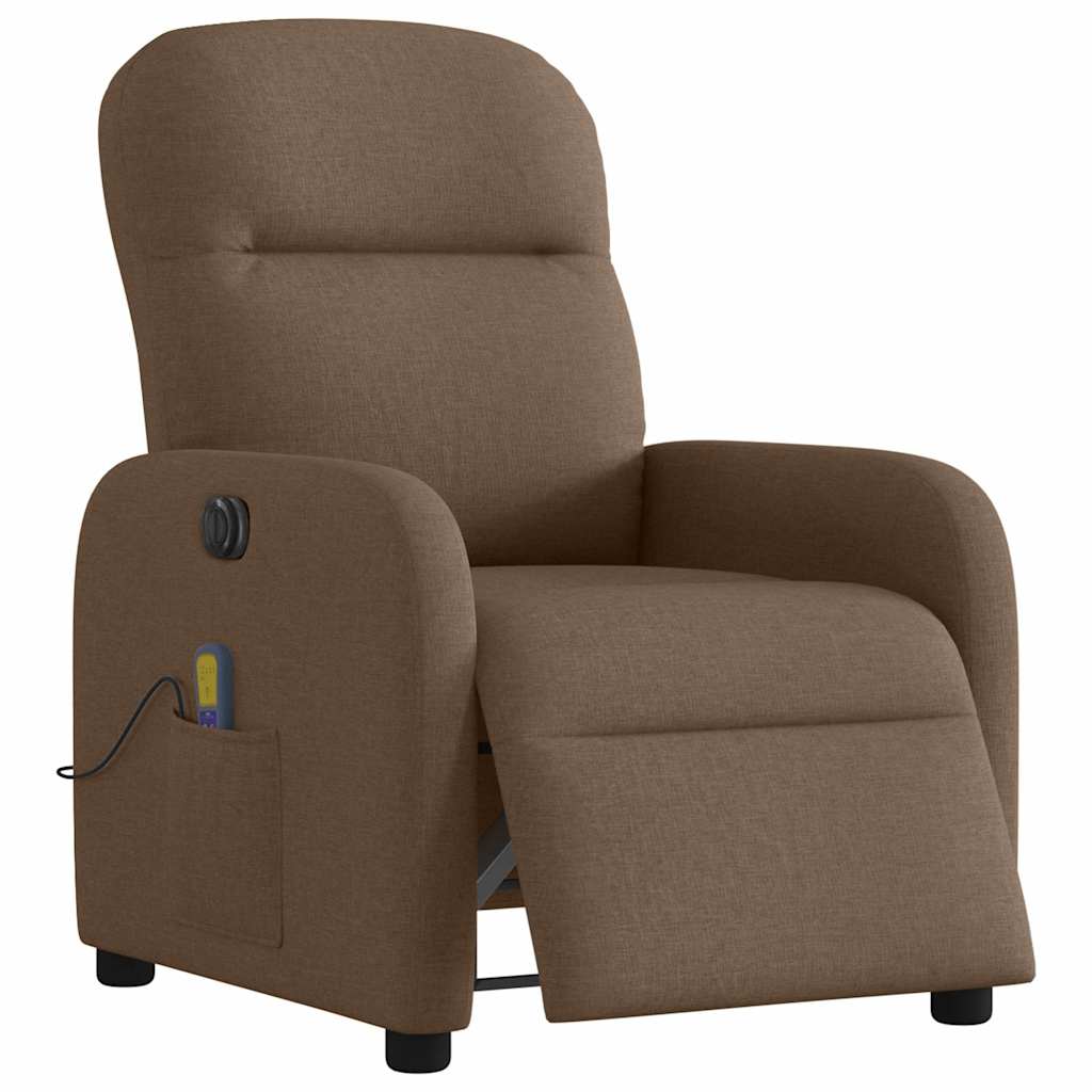 Massagestoel Stof Bruin