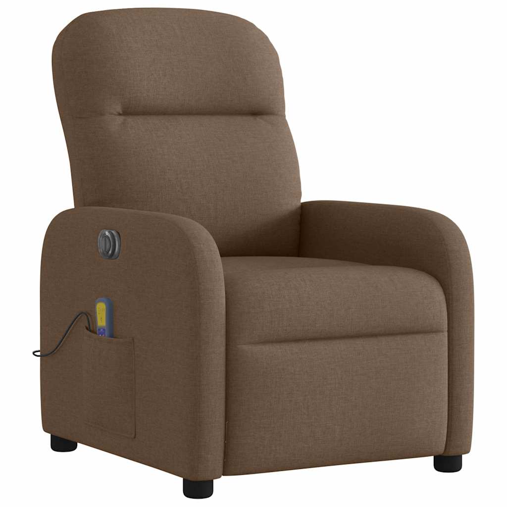 Massagestoel Stof Bruin