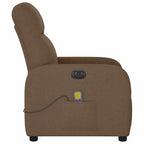 Massagestoel Stof Bruin