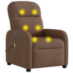 Massagestoel Stof Bruin