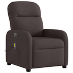 Massagestoel Stof Donkerbruin