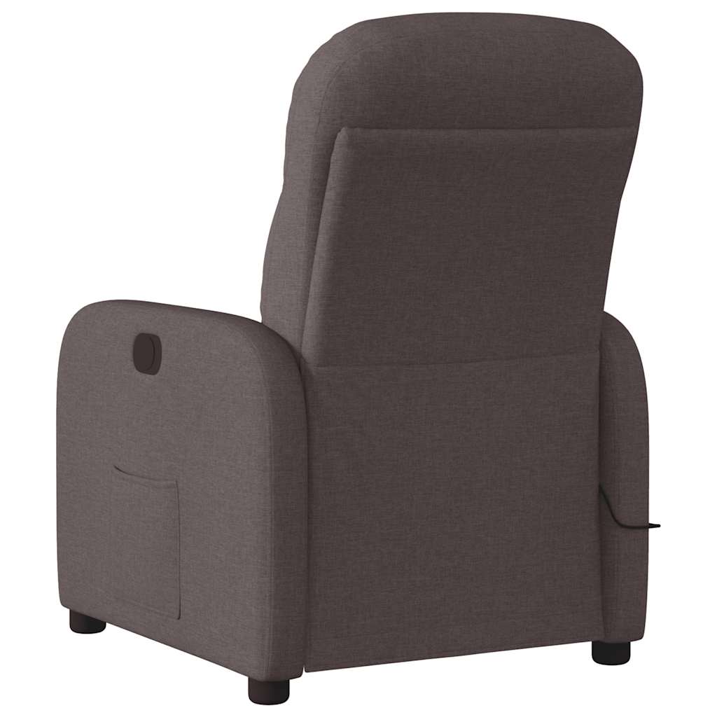 Massagestoel Stof Donkerbruin