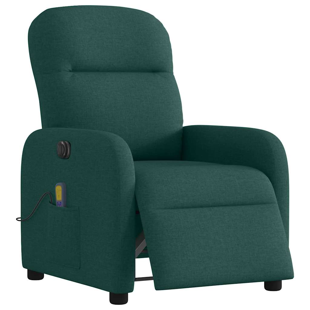 Massagestoel Stof Donkergroen